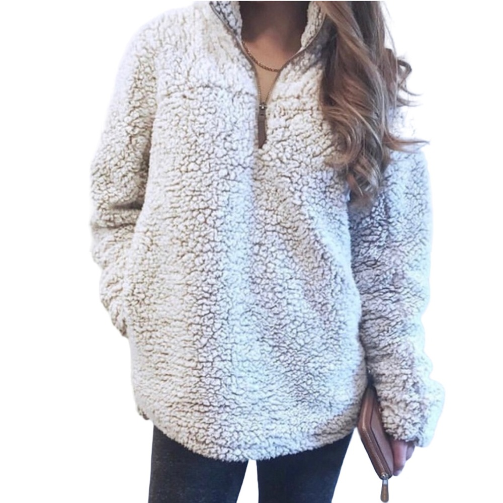 NWT Nordstrom Women’s Coats | Thread & Supply Wubby Fleece Pullover Size Medium